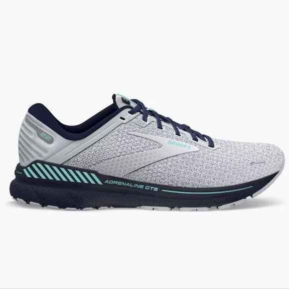 Brooks Adrenaline GTS in Grey / Peacoat / Aruba - Picture 3 of 16